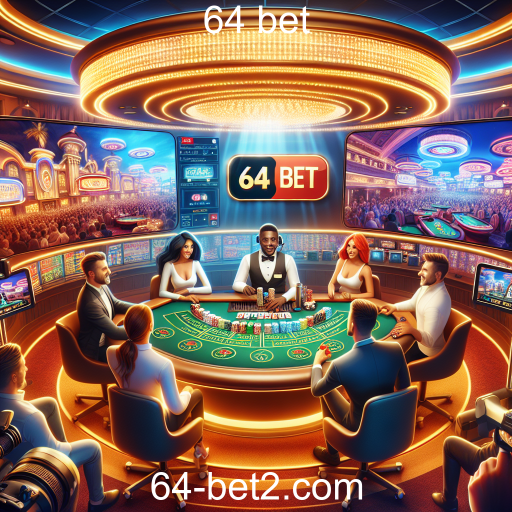 A Emoção do Cassino ao Vivo no 64 Bet